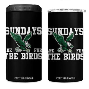 Funny Sundays Are For The Bird 4 in 1 Can Cooler Tumbler American Football Lovers TS11 One Size: 16 oz Black Print Your Wear