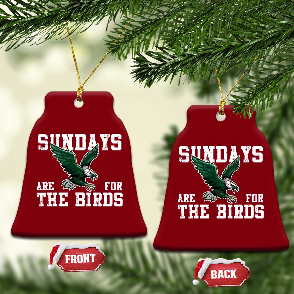 Funny Sundays Are For The Bird Ceramic Ornament American Football Lovers TS11 Print Your Wear