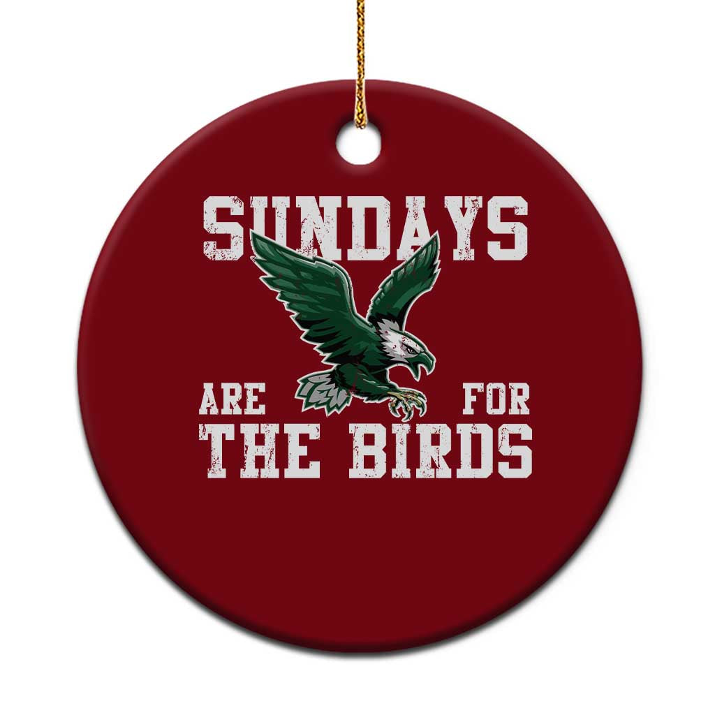 Funny Sundays Are For The Bird Ceramic Ornament American Football Lovers TS11 1pc Red Print Your Wear
