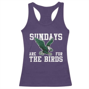 Funny Sundays Are For The Bird Racerback Tank Top American Football Lovers TS11 Purple Print Your Wear