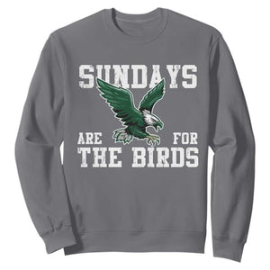 Funny Sundays Are For The Bird Sweatshirt American Football Lovers TS11 Charcoal Print Your Wear