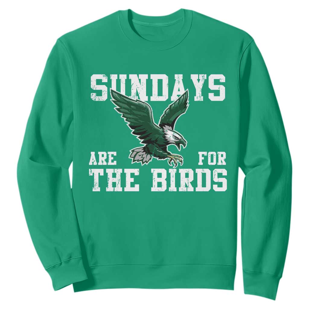Funny Sundays Are For The Bird Sweatshirt American Football Lovers TS11 Irish Green Print Your Wear