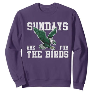 Funny Sundays Are For The Bird Sweatshirt American Football Lovers TS11 Purple Print Your Wear