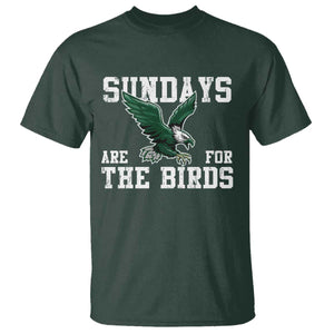 Funny Sundays Are For The Bird T Shirt American Football Lovers TS11 Dark Forest Green Print Your Wear
