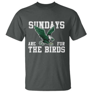 Funny Sundays Are For The Bird T Shirt American Football Lovers TS11 Dark Heather Print Your Wear