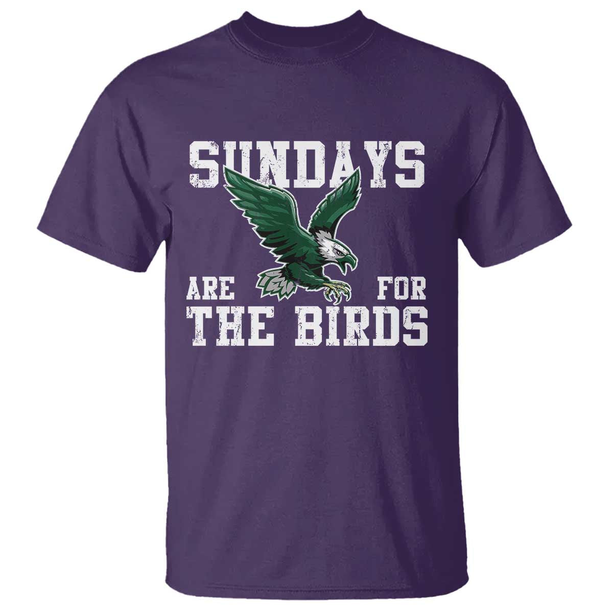 Funny Sundays Are For The Bird T Shirt American Football Lovers TS11 Purple Print Your Wear