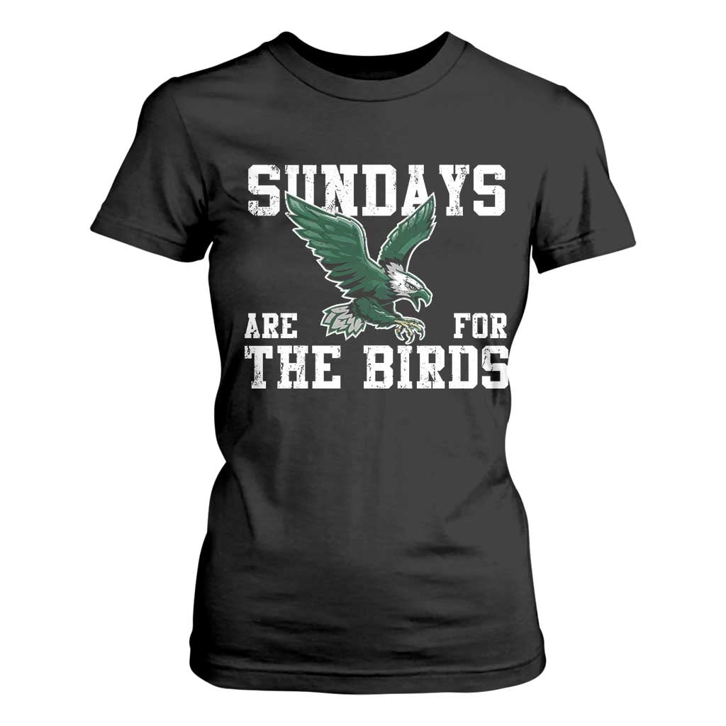 Funny Sundays Are For The Bird T Shirt For Women American Football Lovers TS11 Black Print Your Wear