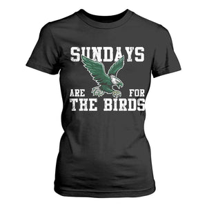 Funny Sundays Are For The Bird T Shirt For Women American Football Lovers TS11 Black Print Your Wear