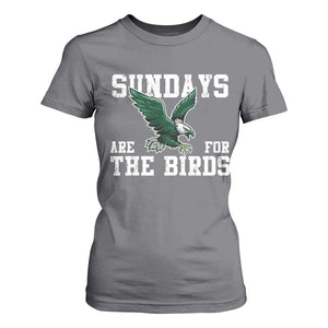 Funny Sundays Are For The Bird T Shirt For Women American Football Lovers TS11 Charcoal Print Your Wear