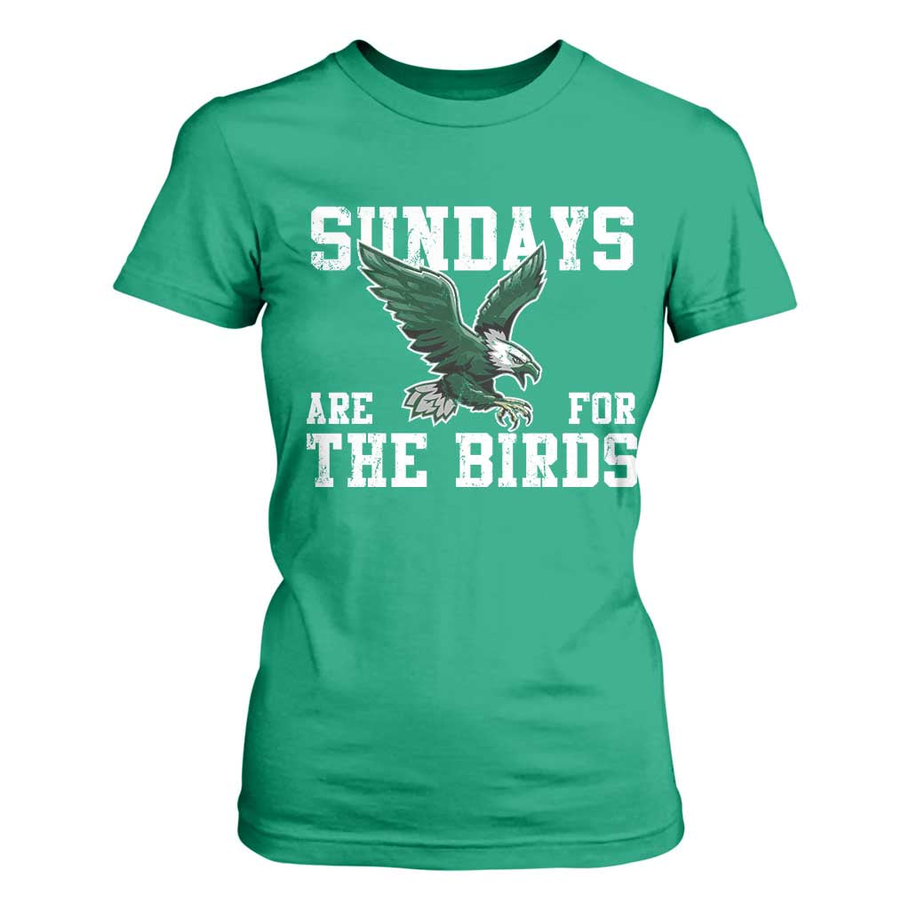 Funny Sundays Are For The Bird T Shirt For Women American Football Lovers TS11 Irish Green Print Your Wear