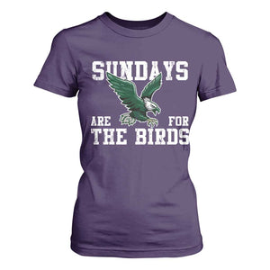 Funny Sundays Are For The Bird T Shirt For Women American Football Lovers TS11 Purple Print Your Wear