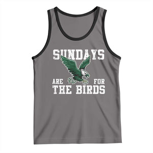 Funny Sundays Are For The Bird Tank Top American Football Lovers TS11 Deep Heather Black Print Your Wear