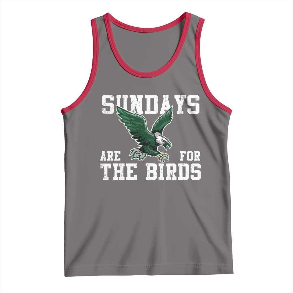Funny Sundays Are For The Bird Tank Top American Football Lovers TS11 Deep Heather Red Print Your Wear