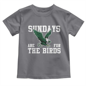 Funny Sundays Are For The Bird Toddler T Shirt American Football Lovers TS11 Charcoal Print Your Wear