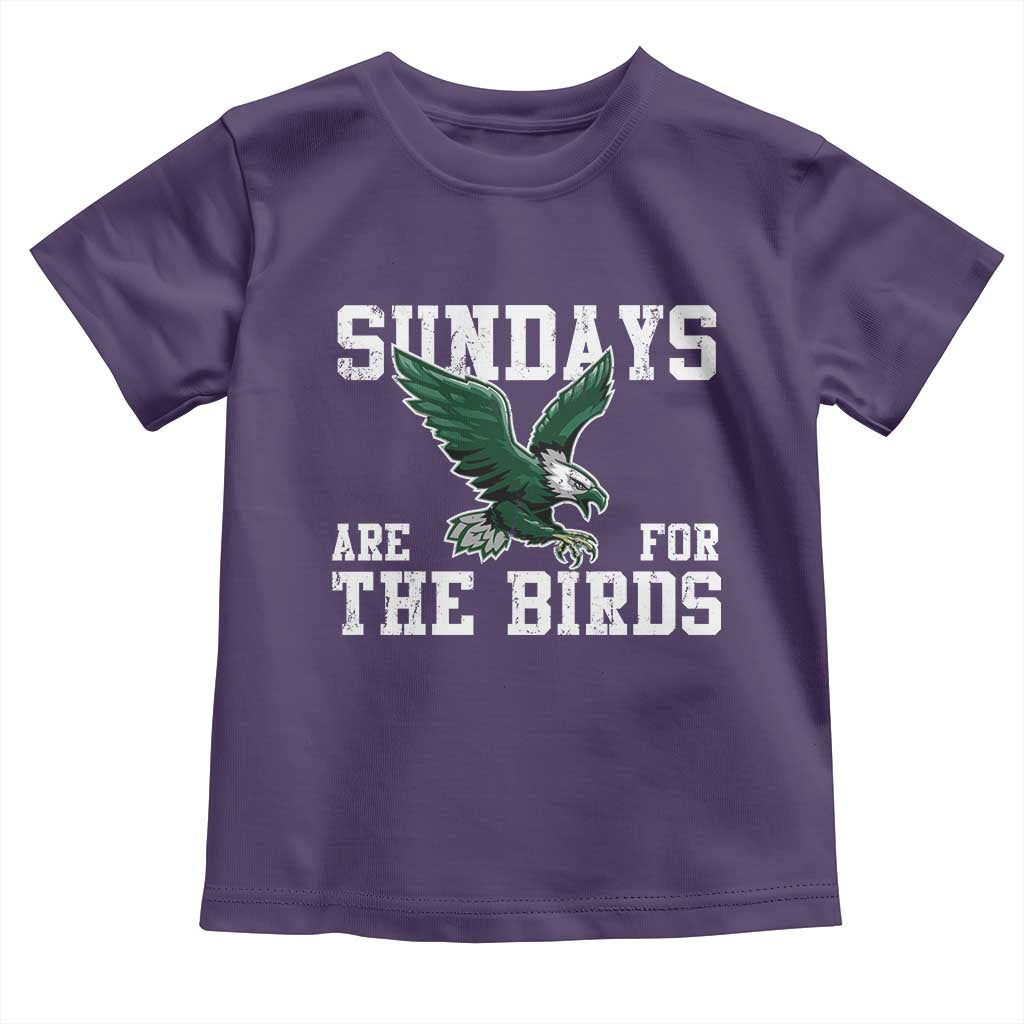 Funny Sundays Are For The Bird Toddler T Shirt American Football Lovers TS11 Purple Print Your Wear