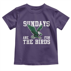 Funny Sundays Are For The Bird Toddler T Shirt American Football Lovers TS11 Purple Print Your Wear