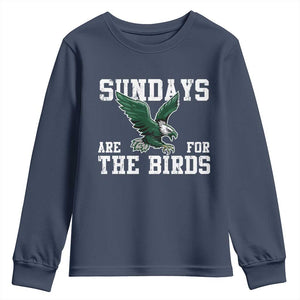 Funny Sundays Are For The Bird Youth Sweatshirt American Football Lovers TS11 Navy Print Your Wear