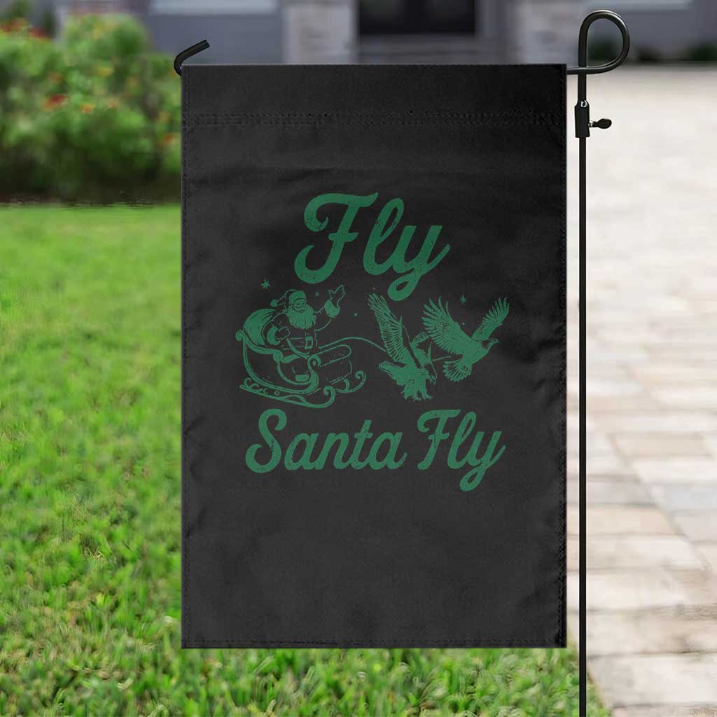 Funny Fly Santa Fly Garden Flag Christmas Football PFE TS11 Print Your Wear