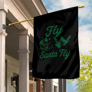 Funny Fly Santa Fly Garden Flag Christmas Football PFE TS11 Print Your Wear