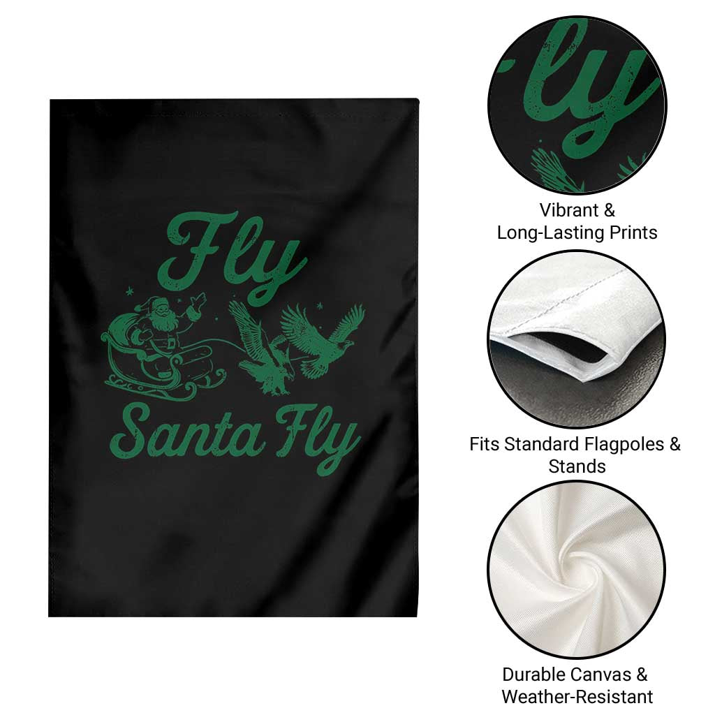 Funny Fly Santa Fly Garden Flag Christmas Football PFE TS11 Print Your Wear