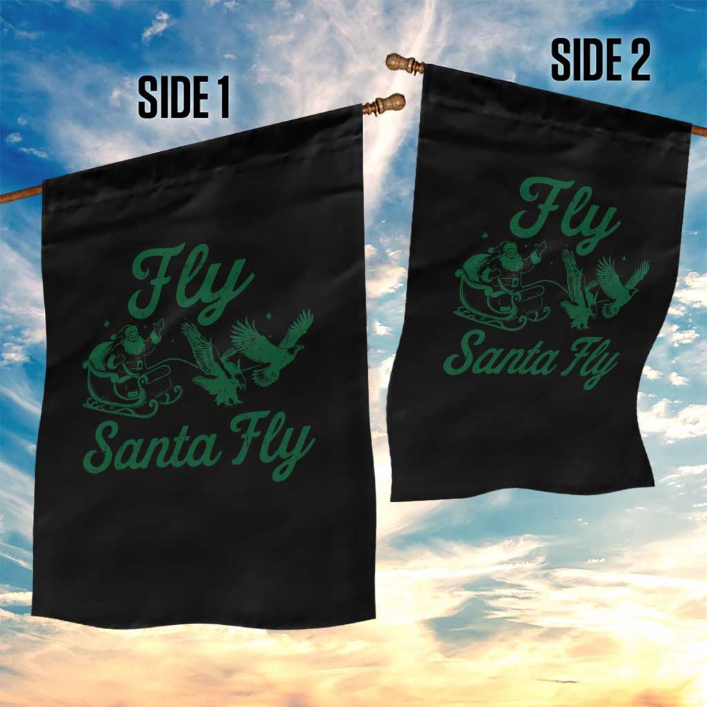 Funny Fly Santa Fly Garden Flag Christmas Football PFE TS11 Print Your Wear