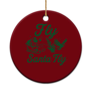 Funny Fly Santa Fly Ceramic Ornament Christmas Football PFE TS11 1pc Red Print Your Wear