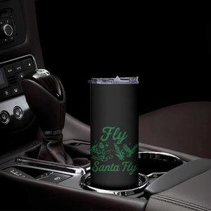 Funny Fly Santa Fly Skinny Tumbler Christmas Football PFE TS11 Print Your Wear