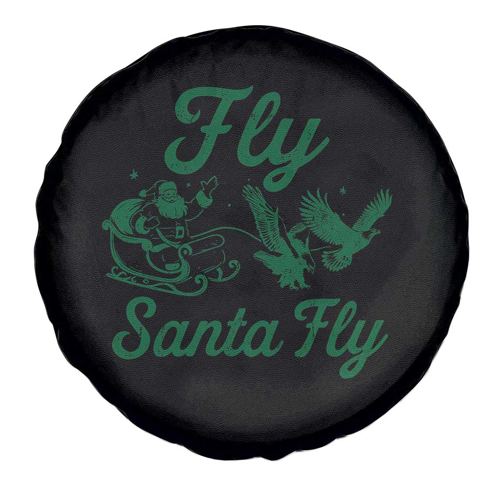 Funny Fly Santa Fly Spare Tire Cover Christmas Football PFE TS11 Print Your Wear