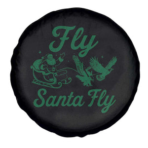 Funny Fly Santa Fly Spare Tire Cover Christmas Football PFE TS11 Print Your Wear