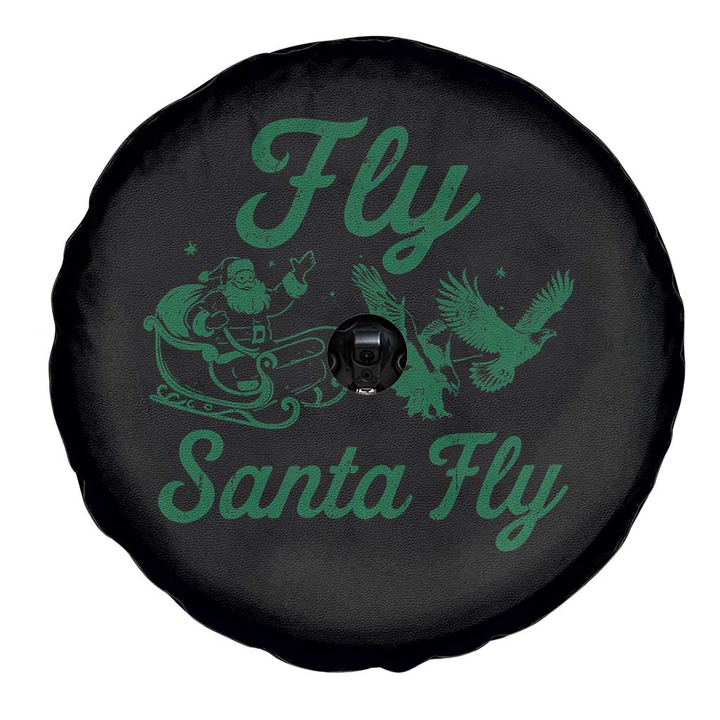 Funny Fly Santa Fly Spare Tire Cover Christmas Football PFE TS11 Print Your Wear