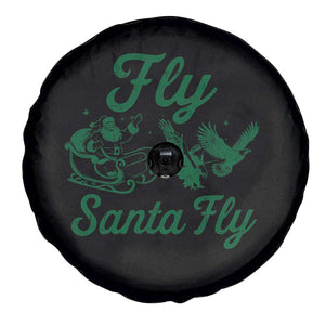 Funny Fly Santa Fly Spare Tire Cover Christmas Football PFE TS11 Print Your Wear
