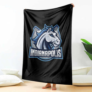 IFC Game Day Throw Blanket Blue Football Lover Equine Shoe TS11 Print Your Wear
