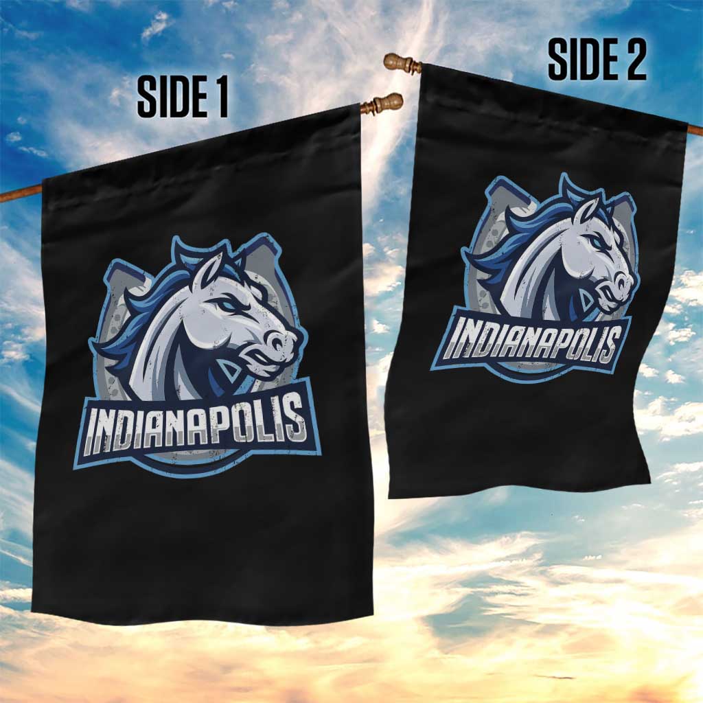 IFC Game Day Garden Flag Blue Football Lover Equine Shoe TS11 Print Your Wear