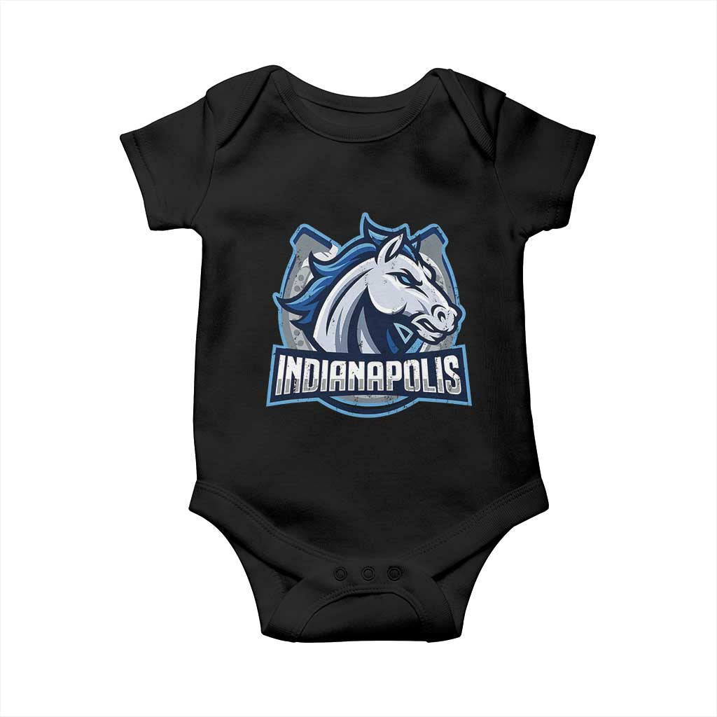 IFC Game Day Baby Onesie Blue Football Lover Equine Shoe TS11 Black Print Your Wear