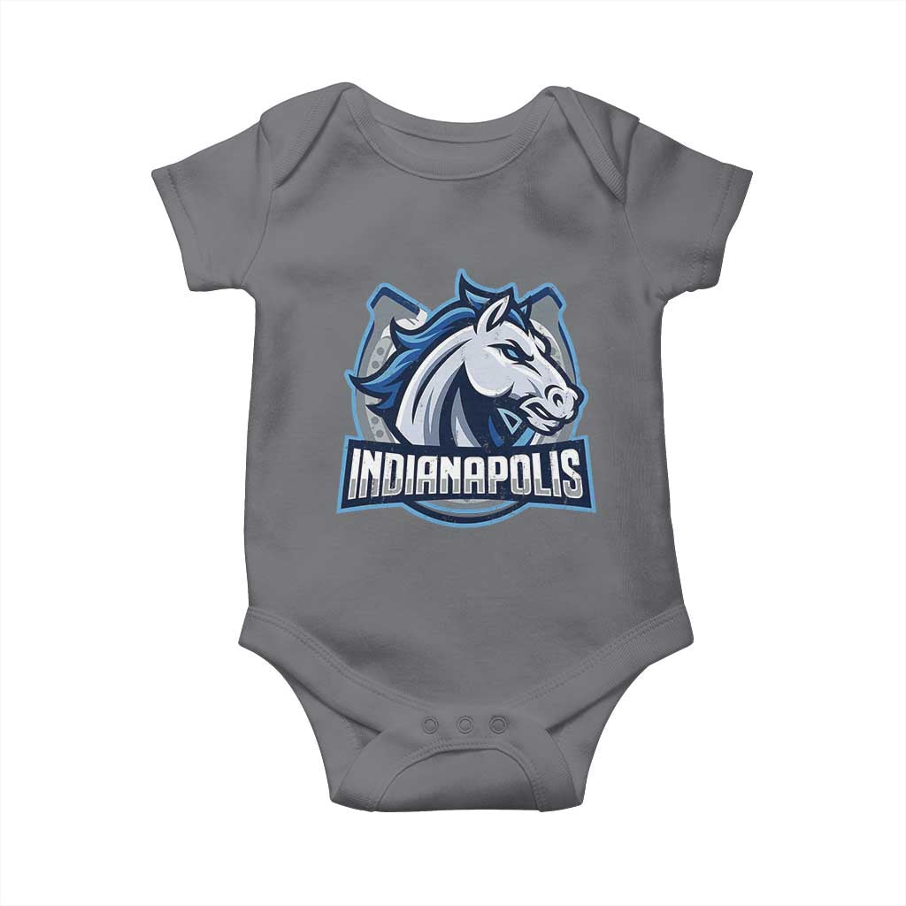 IFC Game Day Baby Onesie Blue Football Lover Equine Shoe TS11 Charcoal Print Your Wear