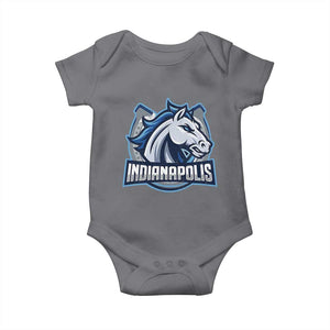 IFC Game Day Baby Onesie Blue Football Lover Equine Shoe TS11 Charcoal Print Your Wear