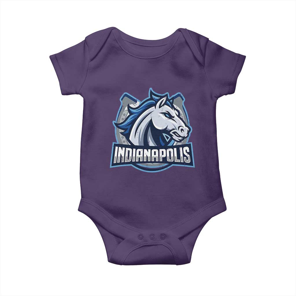 IFC Game Day Baby Onesie Blue Football Lover Equine Shoe TS11 Purple Print Your Wear