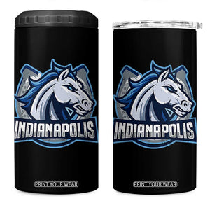 IFC Game Day 4 in 1 Can Cooler Tumbler Blue Football Lover Equine Shoe TS11 One Size: 16 oz Black Print Your Wear