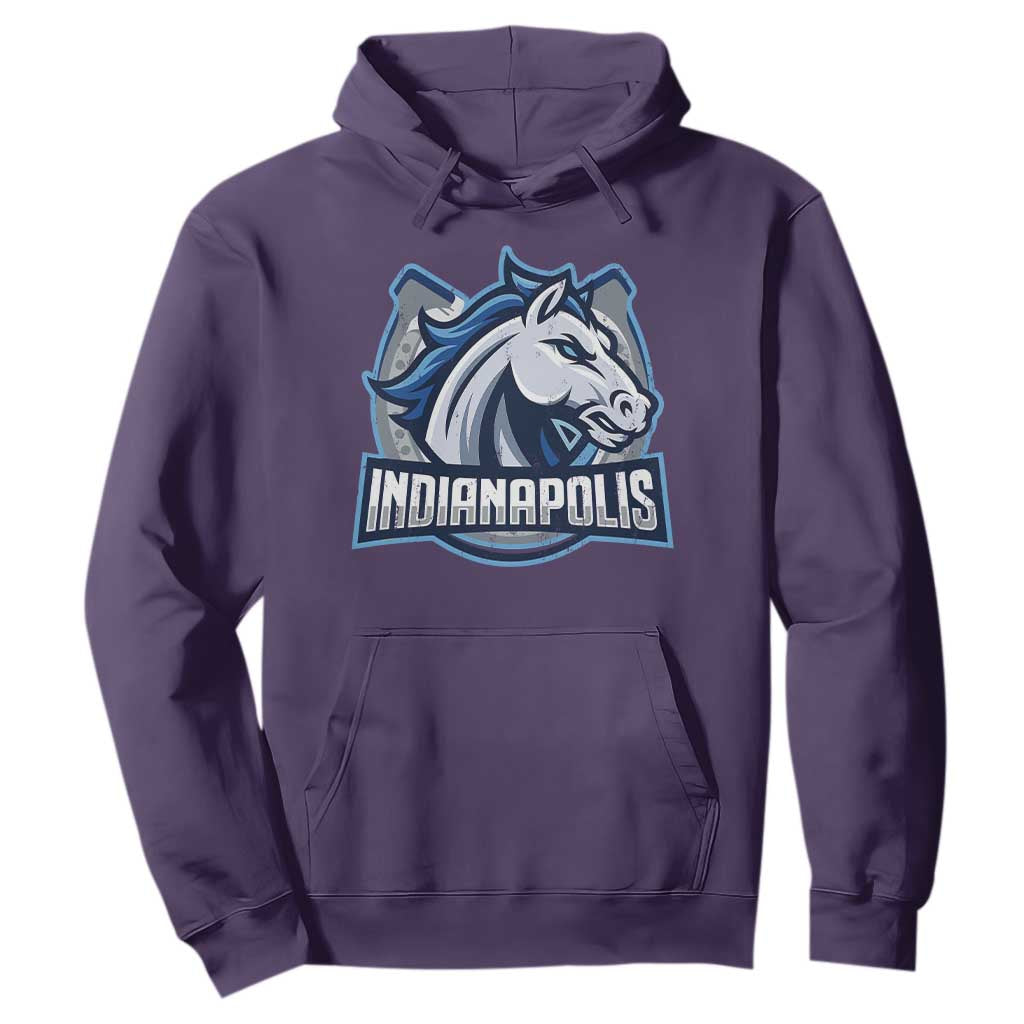 IFC Game Day Hoodie Blue Football Lover Equine Shoe TS11 Purple Print Your Wear