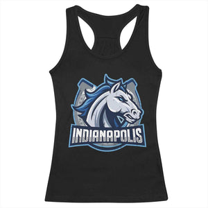 IFC Game Day Racerback Tank Top Blue Football Lover Equine Shoe TS11 Black Print Your Wear