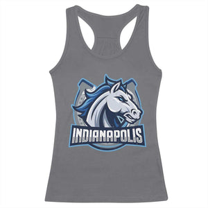 IFC Game Day Racerback Tank Top Blue Football Lover Equine Shoe TS11 Charcoal Print Your Wear
