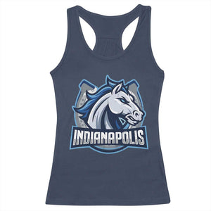 IFC Game Day Racerback Tank Top Blue Football Lover Equine Shoe TS11 Navy Print Your Wear