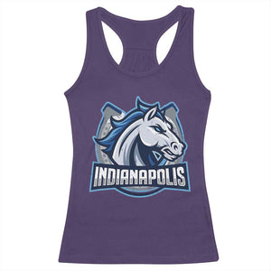 IFC Game Day Racerback Tank Top Blue Football Lover Equine Shoe TS11 Purple Print Your Wear