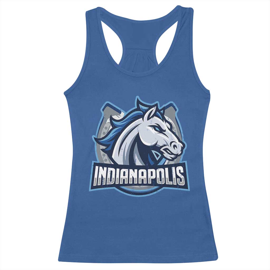 IFC Game Day Racerback Tank Top Blue Football Lover Equine Shoe TS11 Royal Blue Print Your Wear
