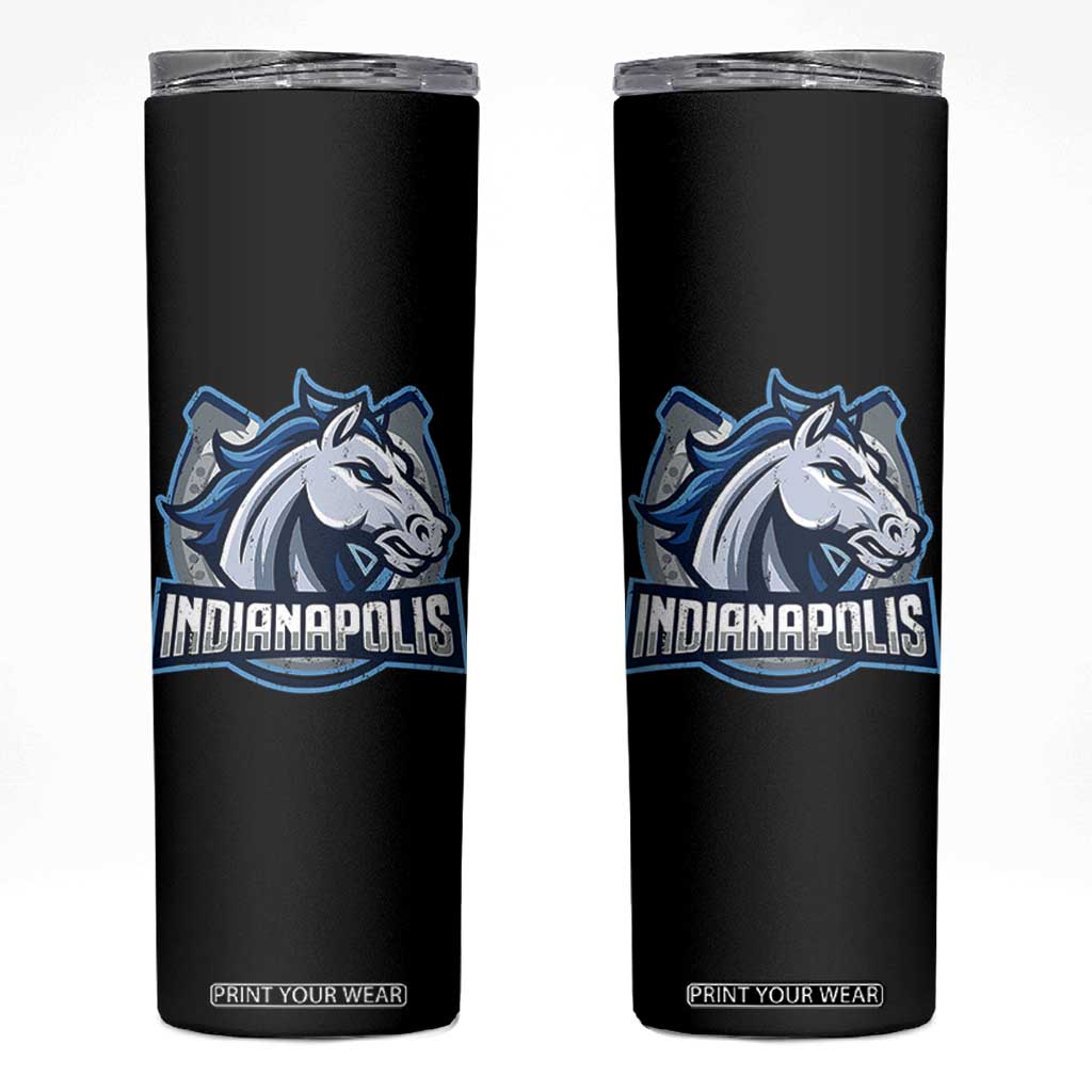 IFC Game Day Skinny Tumbler Blue Football Lover Equine Shoe TS11 Black Print Your Wear