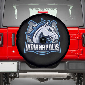 IFC Game Day Spare Tire Cover Blue Football Lover Equine Shoe TS11 Black Print Your Wear