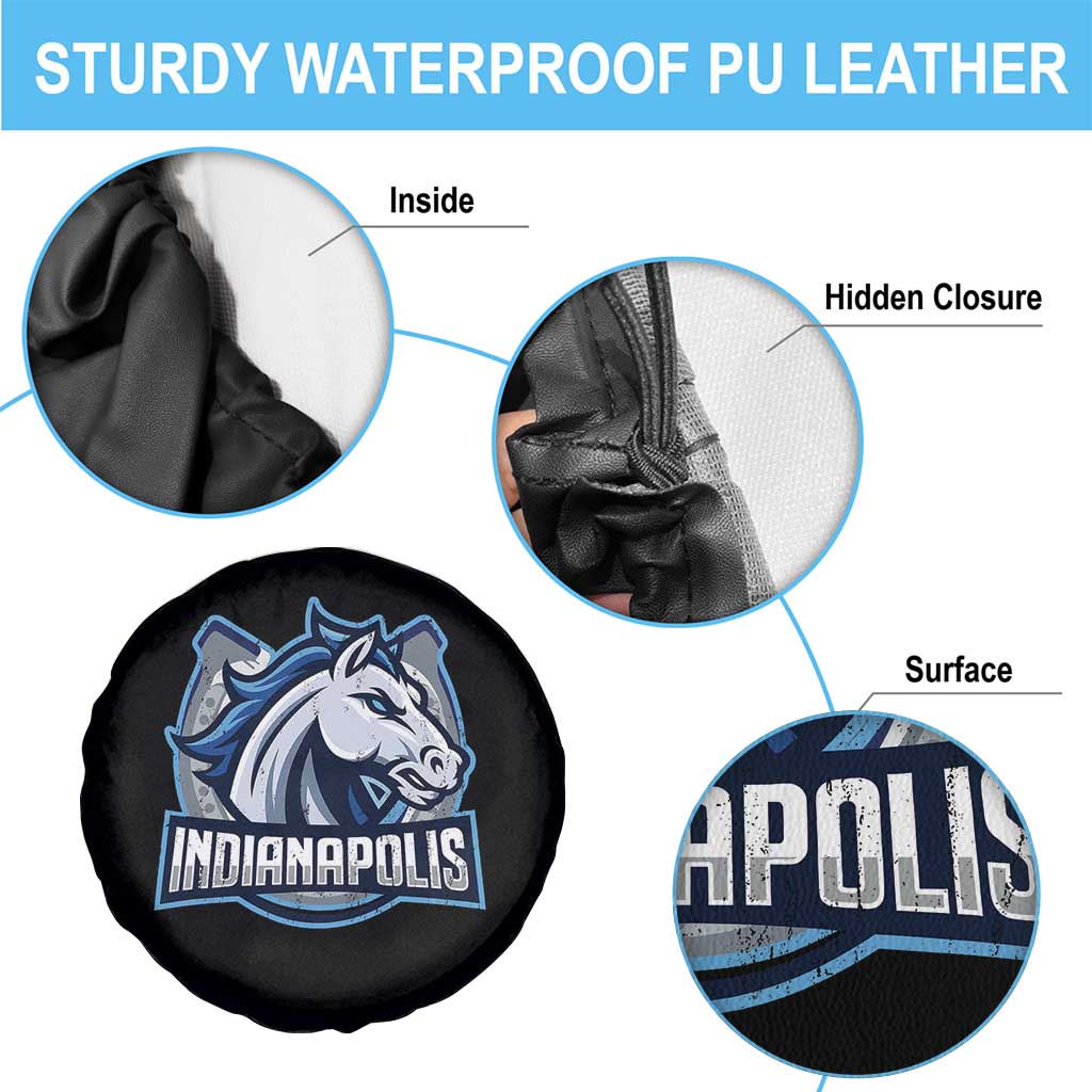 IFC Game Day Spare Tire Cover Blue Football Lover Equine Shoe TS11 Print Your Wear