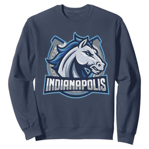 IFC Game Day Sweatshirt Blue Football Lover Equine Shoe TS11 Navy Print Your Wear