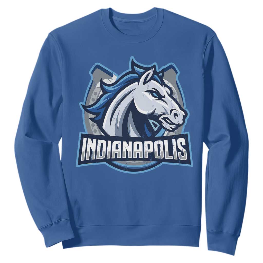 IFC Game Day Sweatshirt Blue Football Lover Equine Shoe TS11 Royal Blue Print Your Wear
