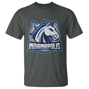 IFC Game Day T Shirt Blue Football Lover Equine Shoe TS11 Dark Heather Print Your Wear